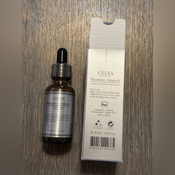 Celes Premium Placentary Ampoule 30ml Anti-Aging Aesthetic Cosmetic K-Beauty - Picture 4 of 4